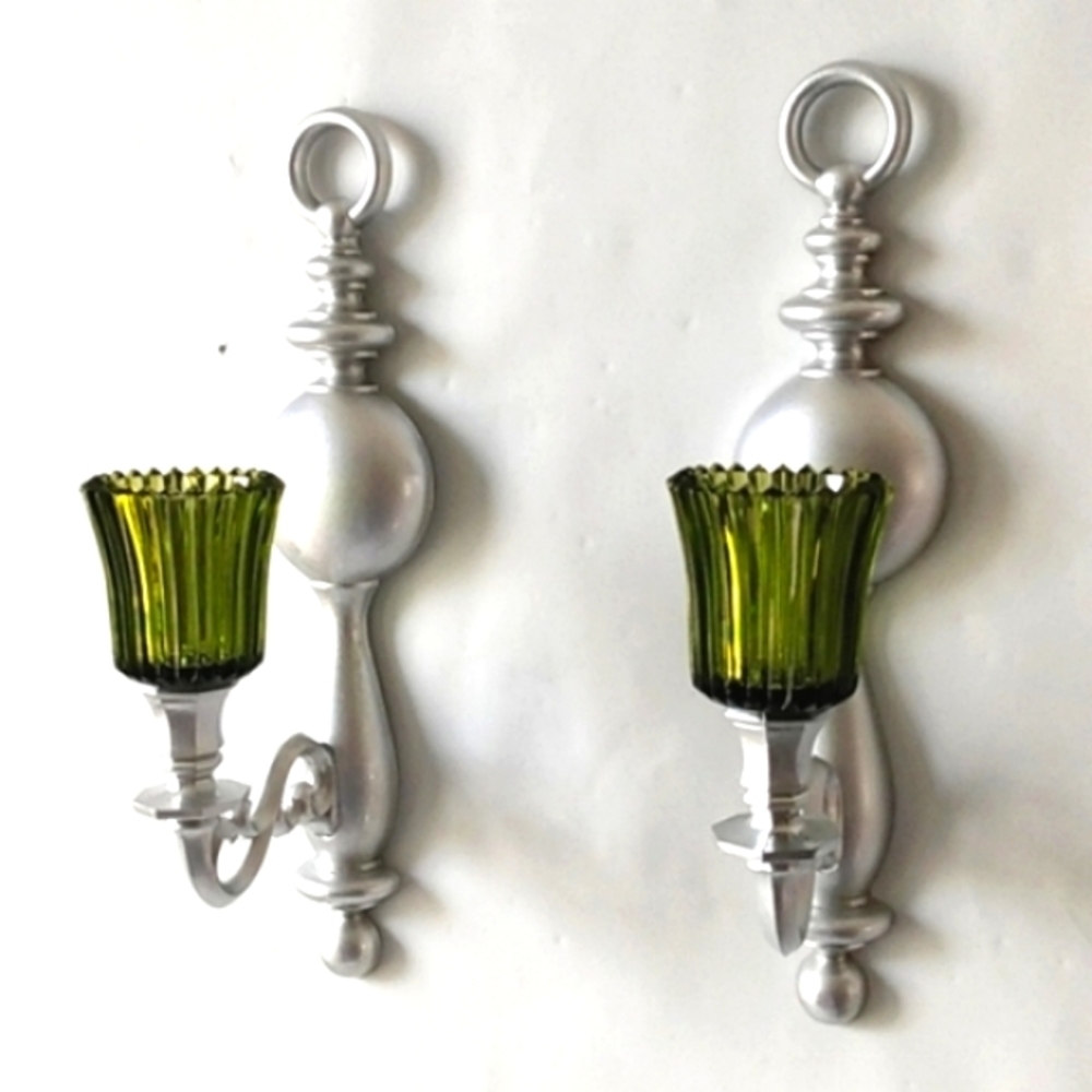 Dart Vintage 70s silver ball candleholders